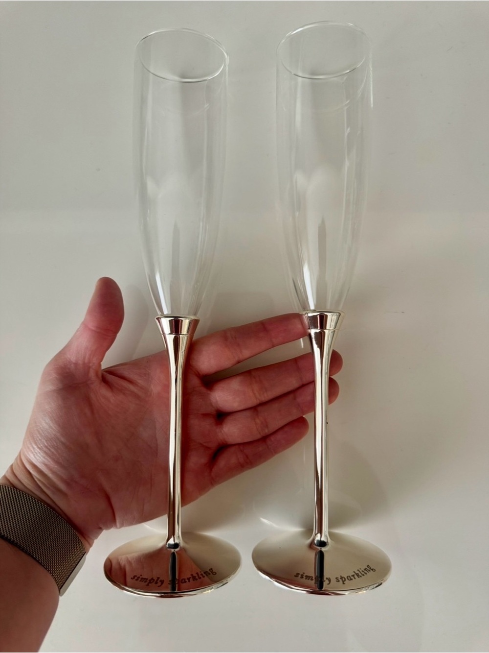 kate spade Lenox Simply Sparkling Champagne Flutes